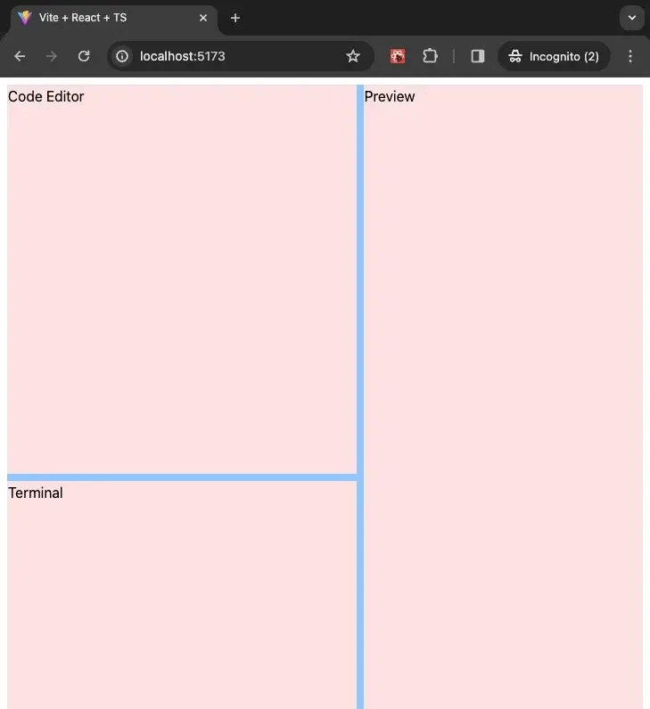 Full page layout