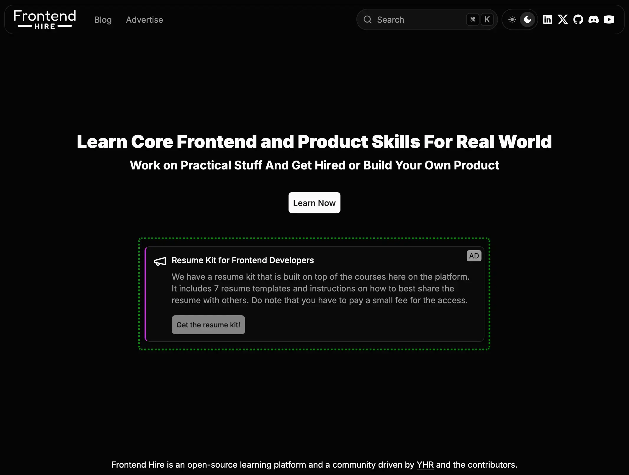 Home Page Ad